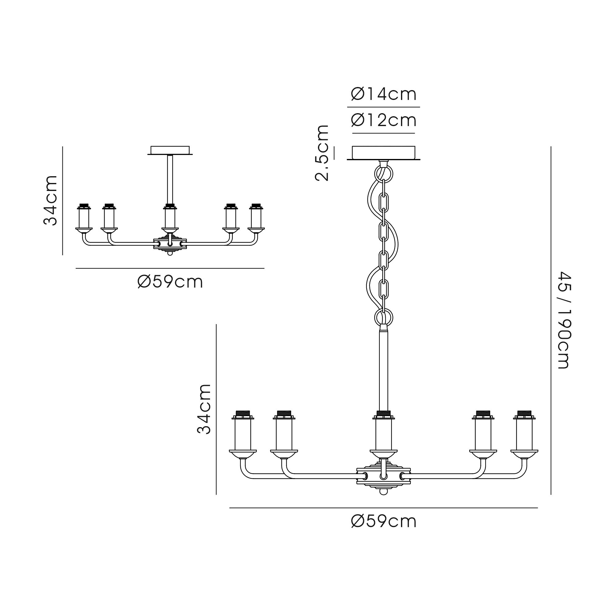 Banyan MB Ceiling Lights Deco Multi Arm Fittings